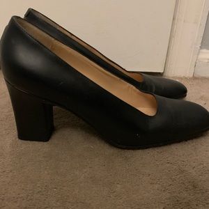 Chunky black heels (Calvin Klein)